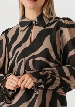 zwarte bruuns bazaar midi jurk bbarmada dress