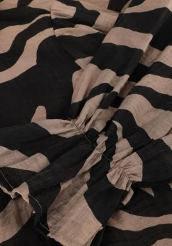 zwarte bruuns bazaar midi jurk bbarmada dress