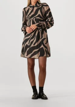 zwarte bruuns bazaar midi jurk bbarmada dress