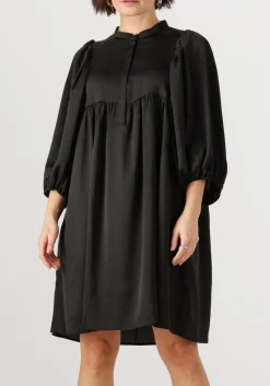 zwarte bruuns bazaar midi jurk sarina dress