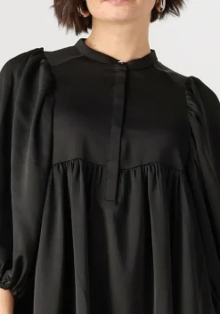 zwarte bruuns bazaar midi jurk sarina dress