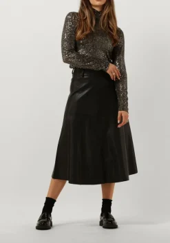 zwarte bruuns bazaar midirok vegani imma skirt