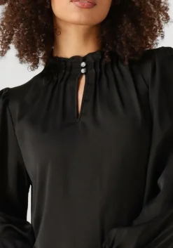 zwarte bruuns bazaar mini jurk bbtarese dress