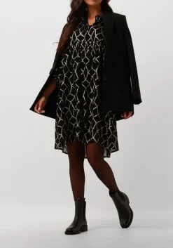 zwarte bruuns bazaar mini jurk scome sarina dress