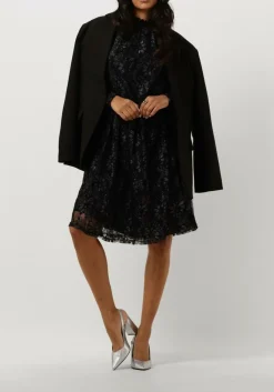 zwarte bruuns bazaar mini jurk echinops philinas dress