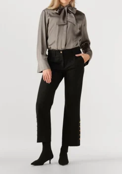 zwarte cambio flared broek france statement slit