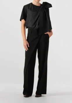 zwarte cambio wijde broek anais wrap front