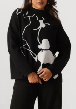 zwarte caroline biss sweater 4243