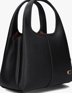 zwarte coach schoudertas lana