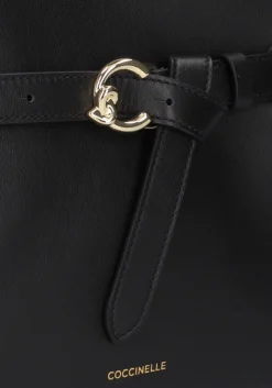 zwarte coccinelle handtas sabine