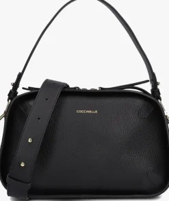 zwarte coccinelle schoudertas maleta