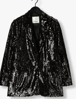 zwarte co'couture blazer club cc sequin blazer