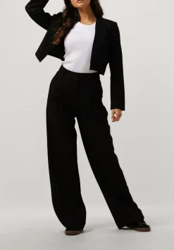 zwarte co'couture blazer vola crop blazer