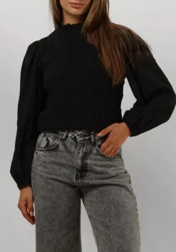 zwarte co'couture blouses kera smock blouse