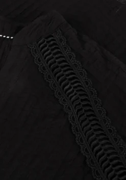 zwarte co'couture blouses shina lace v-shirt