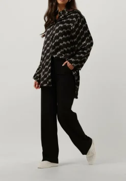 zwarte co'couture blouses logo oversized shirt