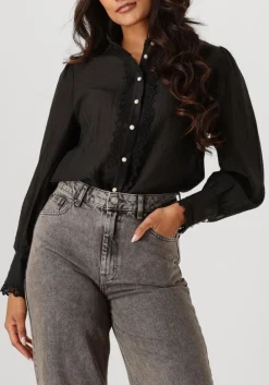 zwarte co'couture blouses angie anglaise shirt