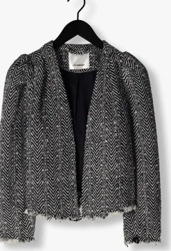 zwarte co'couture jack alvie boucle jacket