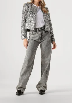 zwarte co'couture jack boucle cc sequin cocktail jacket