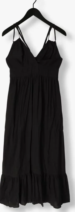 zwarte co'couture maxi jurk hera strap dress