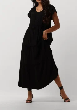 zwarte co'couture maxi jurk new sunrise dress