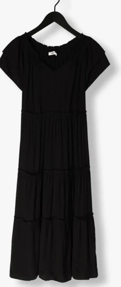 zwarte co'couture maxi jurk new sunrise dress