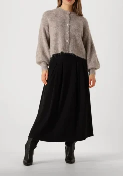 zwarte co'couture midirok anya cc pleat skirt