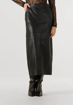 zwarte co'couture midirok gitt floor skirt