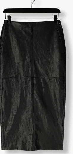zwarte co'couture midirok gitt floor skirt