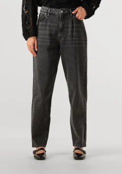 zwarte co'couture mom jeans vika pleat long jeans