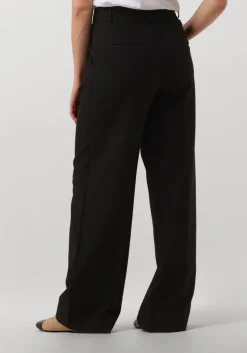 zwarte co'couture pantalon vola pleated long pant