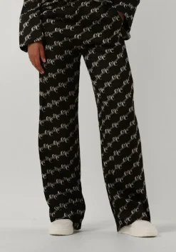 zwarte co'couture pantalon logo line pant
