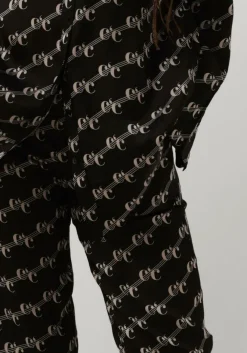 zwarte co'couture pantalon logo line pant
