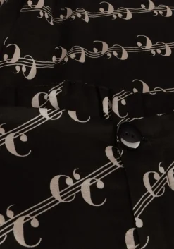 zwarte co'couture pantalon logo line pant