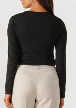 zwarte co'couture t-shirt granny embroidery longsleeve tee