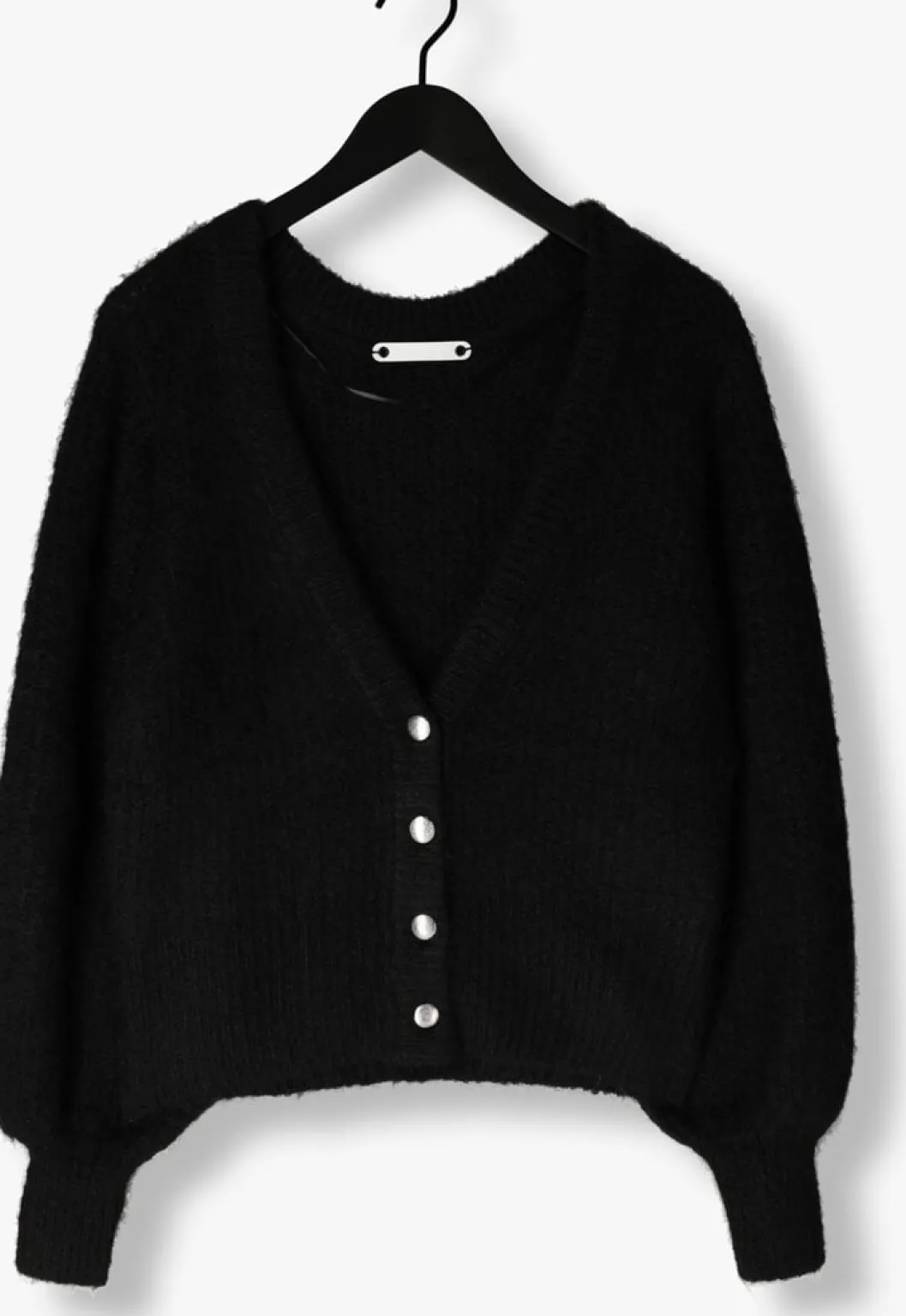 zwarte co'couture vest corelie button knit