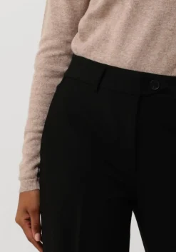 zwarte co'couture wijde broek vola long wide pant