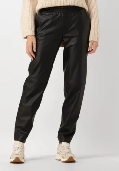 zwarte dante6 chino geza faux leather chino
