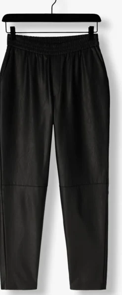 zwarte dante6 chino geza faux leather chino