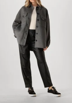 zwarte dante6 chino geza faux leather chino