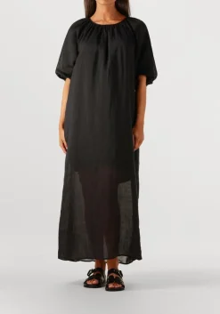 zwarte dante6 maxi jurk tilda open back detailed maxi dress