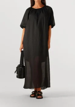 zwarte dante6 maxi jurk tilda open back detailed maxi dress