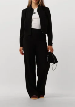 zwarte dante6 pantalon lucas wide leg pants