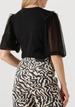 zwarte dante6 top annissa puffy tulle tee