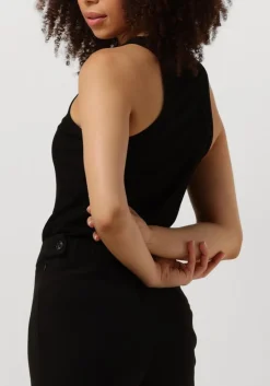 zwarte dante6 top monogram logo tank top