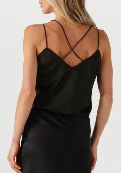 zwarte dante6 top obu satin singlet