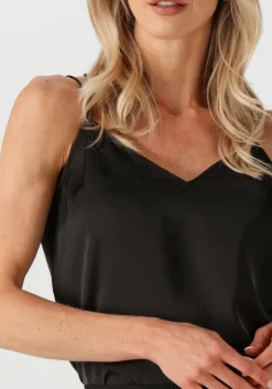 zwarte dante6 top obu satin singlet