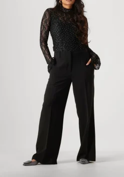 zwarte dante6 tops & t-shirts prebble lace top