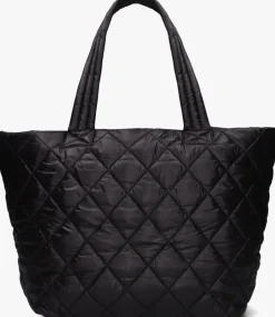 zwarte deblon sports shopper deblon quilted tote bag