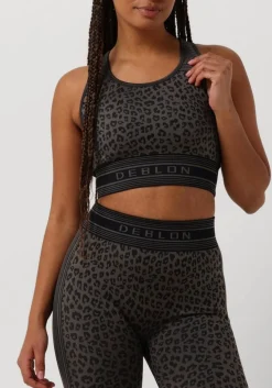 zwarte deblon sports top joy seamless top